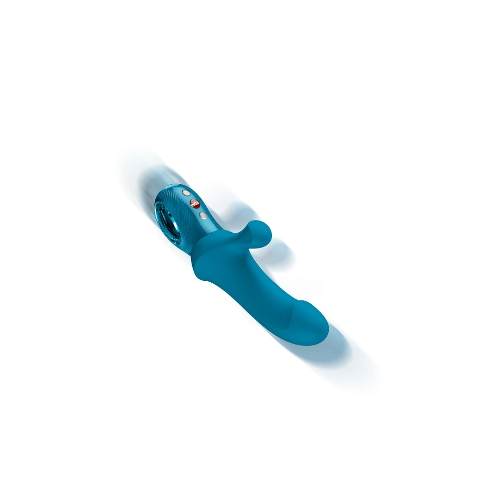 Vibrator Bi Stronic Curve Fun Factory, 8 Moduri Impingere, 6 Moduri Vibratii, Silicon, USB, Albastru, 23.8 cm, #4, Erotic24.ro