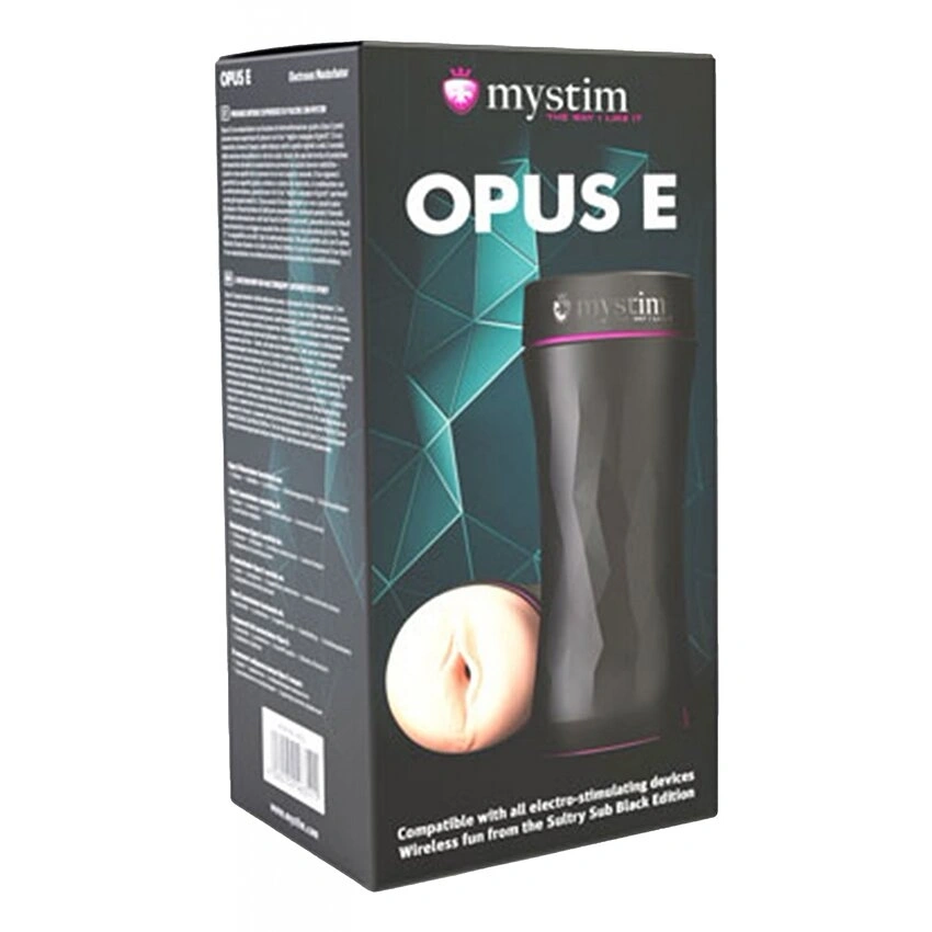 Masturbator Pussy Opus E Masturbator Compatibil Unitate Electrostimulare, 21.5 cm, #4, Erotic24.ro