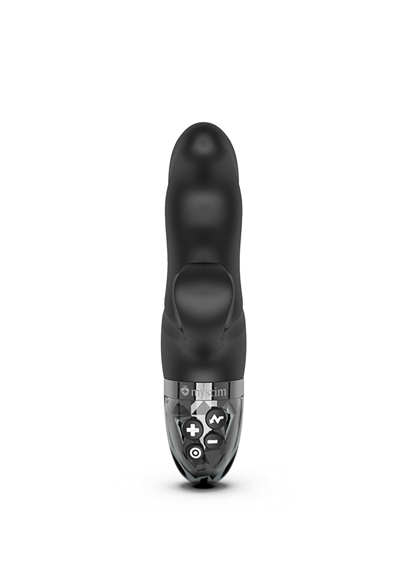 Vibrator Mystim Hip Hop Bob, 8 Moduri Vibratii, 5 Moduri Electro-Stimulare, Silicone, Negru, 16 cm, #3, Erotic24.ro