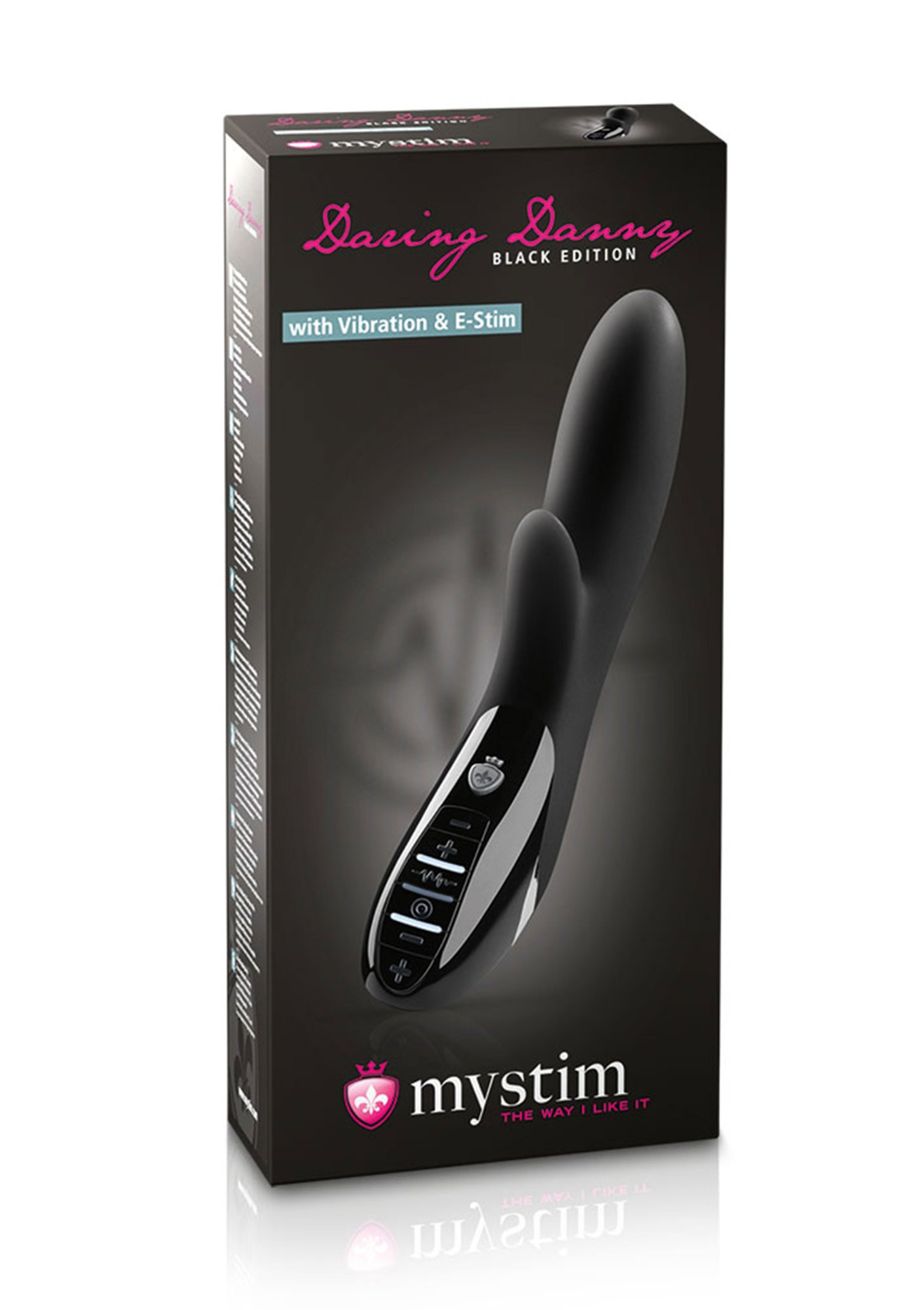 Vibrator Daring Danny Vibration&E-Stim Silicon USB Negru 27 cm, #3, Erotic24.ro