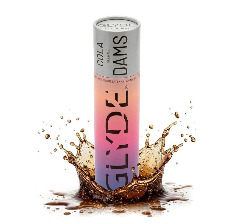 Protectie pentru Sex Oral Glyde Dams, Aroma Cola, 4 buc, #1, Erotic24.ro