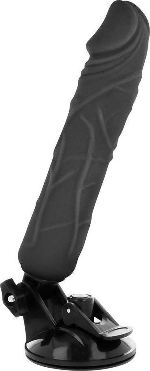 Vibrator Realist cu Suport Remote Control Negru 20 cm, #2, Erotic24.ro