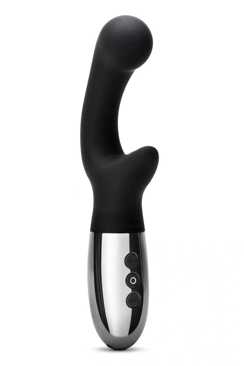 Vibrator XO le Wand, 15 Moduri Vibratii, 6 Intensitati de Viteza, Silicon, USB, Negru, 19 cm, #1, Erotic24.ro