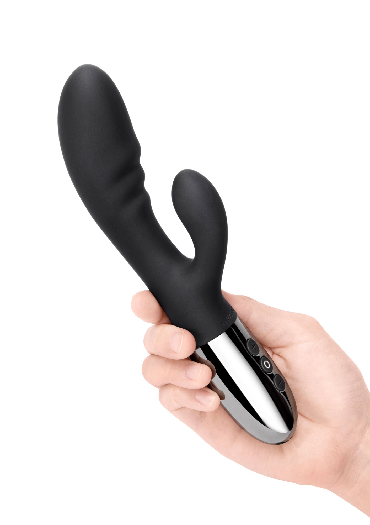 Vibrator Rabbit Le Wand Blend, 15 Moduri Vibratii, 6 Intensitati Viteza, Silicon, USB, Negru, 20 cm, #4, Erotic24.ro