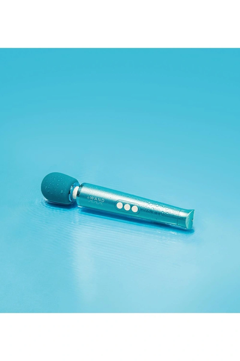 Vibrator Masaj Submersibil, 20 Moduri Vibratii, 10 Viteze, Silicon, ABS, USB, Albastru, 29 cm, #7, Erotic24.ro