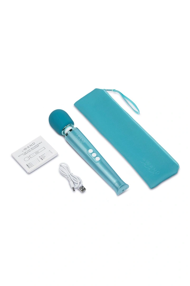 Vibrator Masaj Submersibil, 20 Moduri Vibratii, 10 Viteze, Silicon, ABS, USB, Albastru, 29 cm, #3, Erotic24.ro