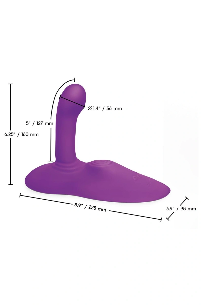 Masina de Sex The Cowgirl Rodeo Rider, 5 Moduri Impingere, 5 Moduri Tapare, Silicon, USB, Mov, #5, Erotic24.ro