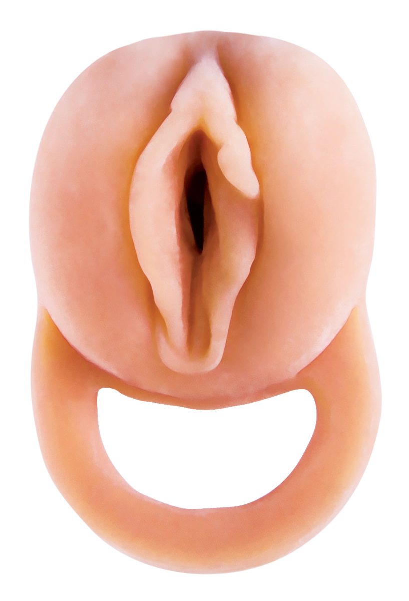 2 in 1 Prelungitor Penis si Masturbator Vagin, Soft TPR, Natural, 24 cm, Nr. 3, Erotic24.ro