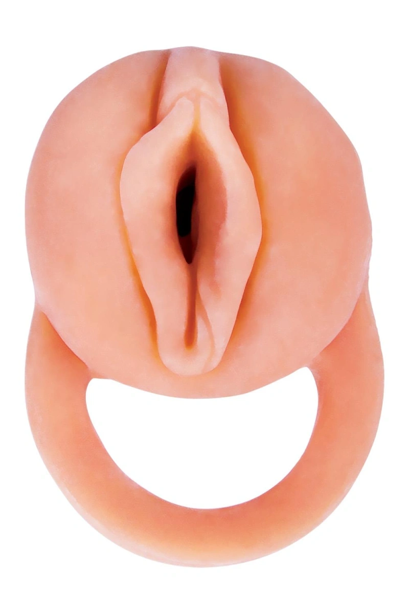 2 in 1 Prelungitor Penis si Masturbator Vagin, Soft TPR, Natural, 18.5 cm, #4, Erotic24.ro