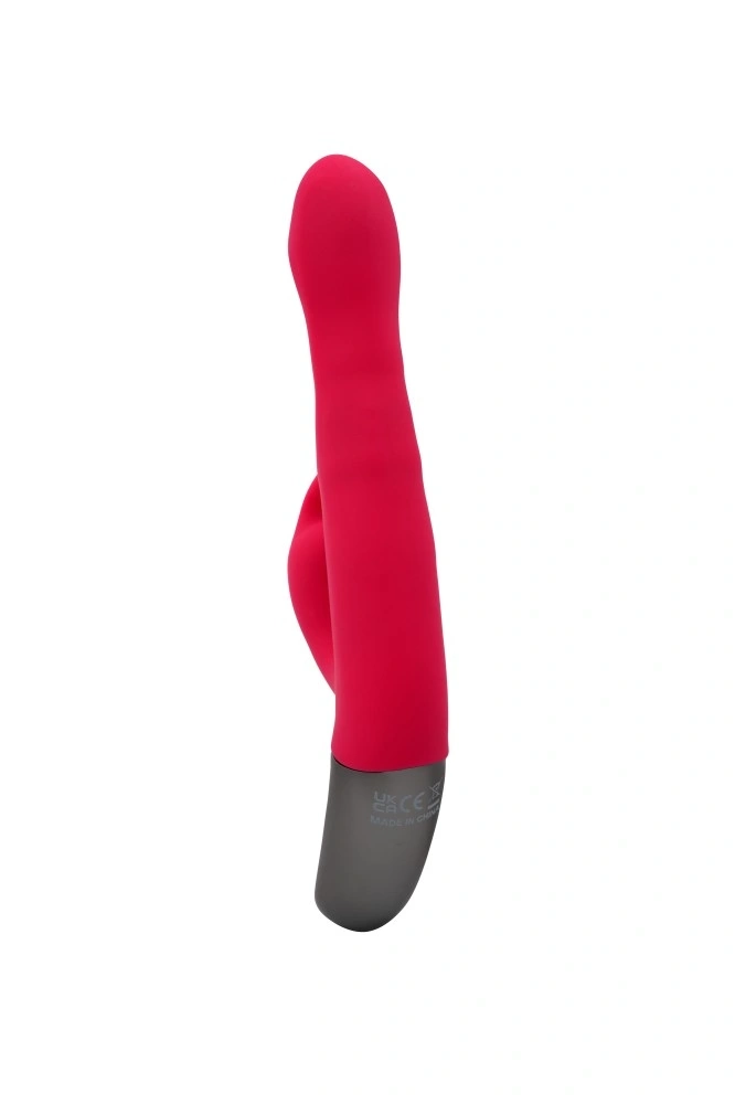 Vibrator Iepuras Titanz, Rotating, Silicon, USB, Roz, 21 cm, #9, Erotic24.ro