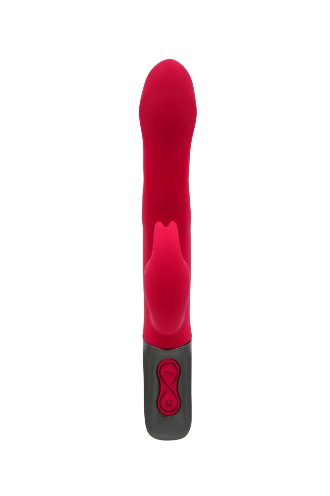 Vibrator Iepuras Titanz, Rotating, Silicon, USB, Roz, 21 cm, #2, Erotic24.ro