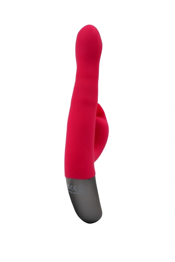 Vibrator Iepuras Titanz, Rotating, Silicon, USB, Roz, 21 cm, #10, Erotic24.ro
