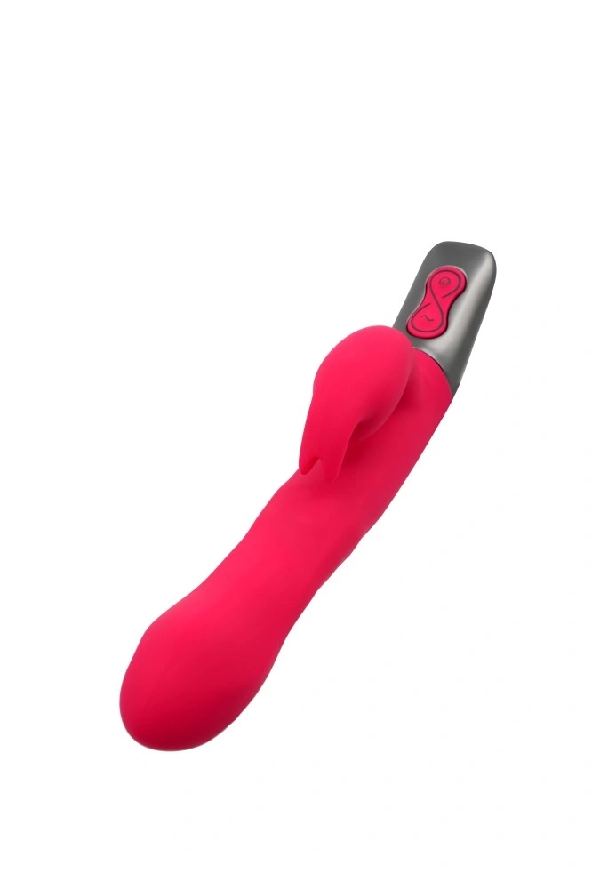Vibrator Iepuras Titanz, Rotating, Silicon, USB, Roz, 21 cm, #3, Erotic24.ro