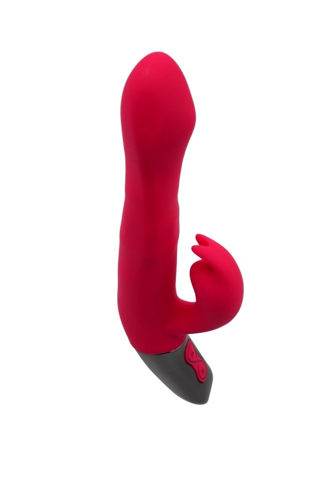 Vibrator Iepuras Titanz, Rotating, Silicon, USB, Roz, 21 cm, #8, Erotic24.ro