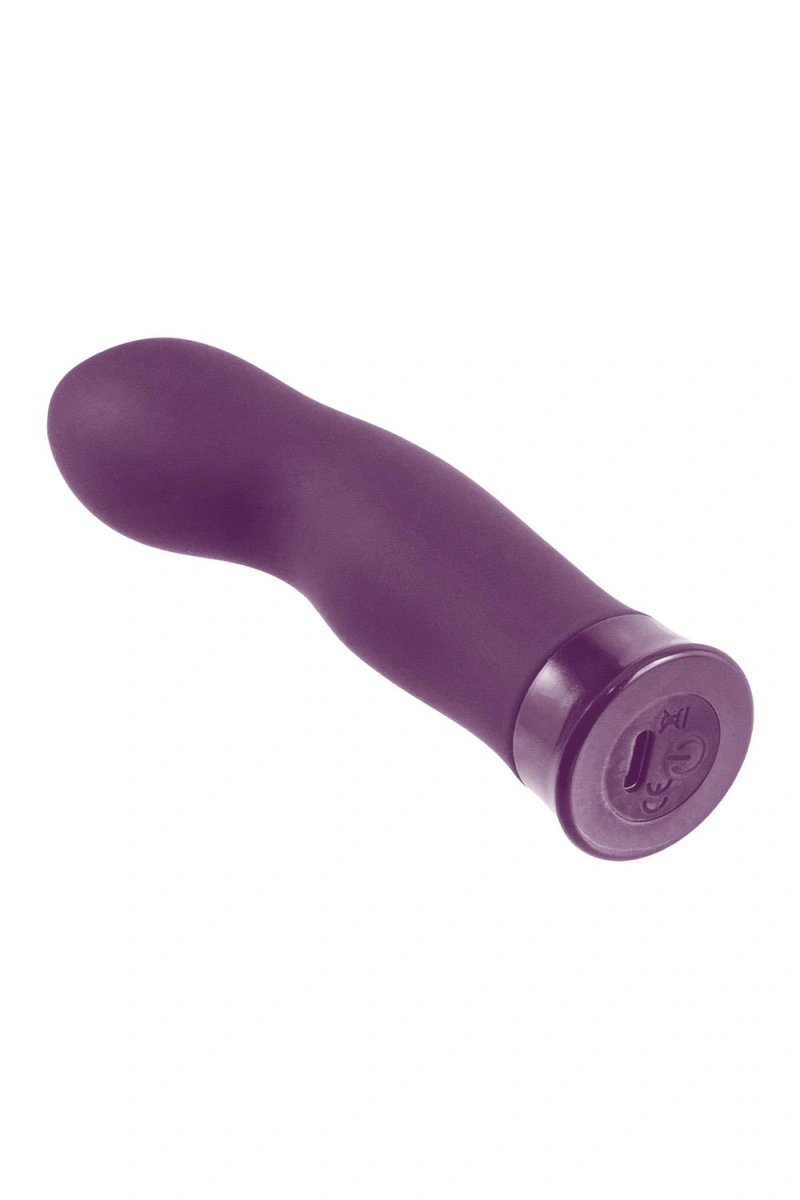 Vibrator Mini Punctul G Dark Falls, 10 Moduri Vibratii, Silicon, USB, Mov Inchis, 12.7 cm, #3, Erotic24.ro