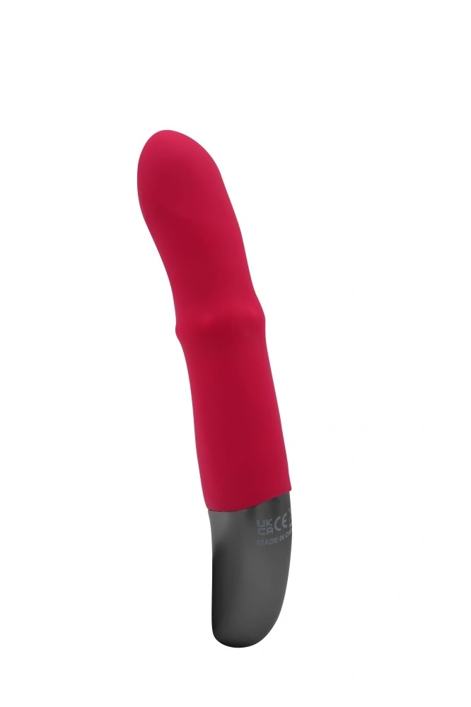 Vibrator Punctul G Titanz, Waving Beaded, Silicon, USB, Roz, 20 cm, #5, Erotic24.ro