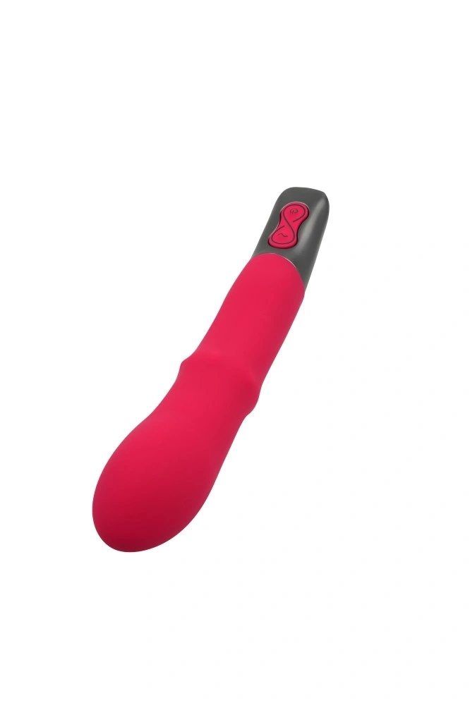 Vibrator Punctul G Titanz, Waving Beaded, Silicon, USB, Roz, 20 cm, #3, Erotic24.ro