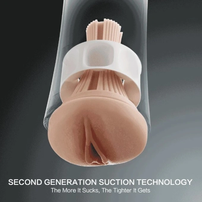 Masturbator Pussy INSCUP 4, Vibratii si Suctiune, TPE si ABS, USB, 23 cm, Nr. 9, Erotic24.ro