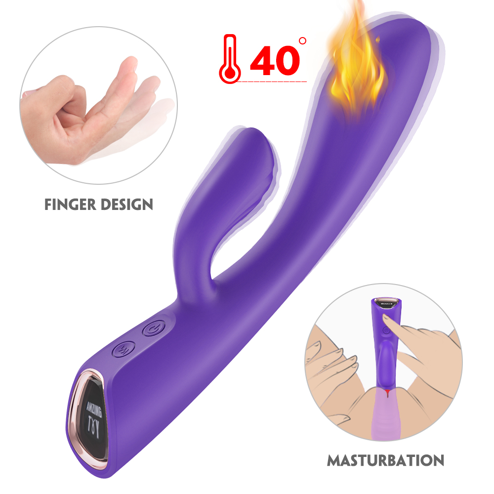Vibrator Iepuras Ruffy Heating&Vibrations Silicon USB Mov Guilty Toys, Nr. 2, Erotic24.ro