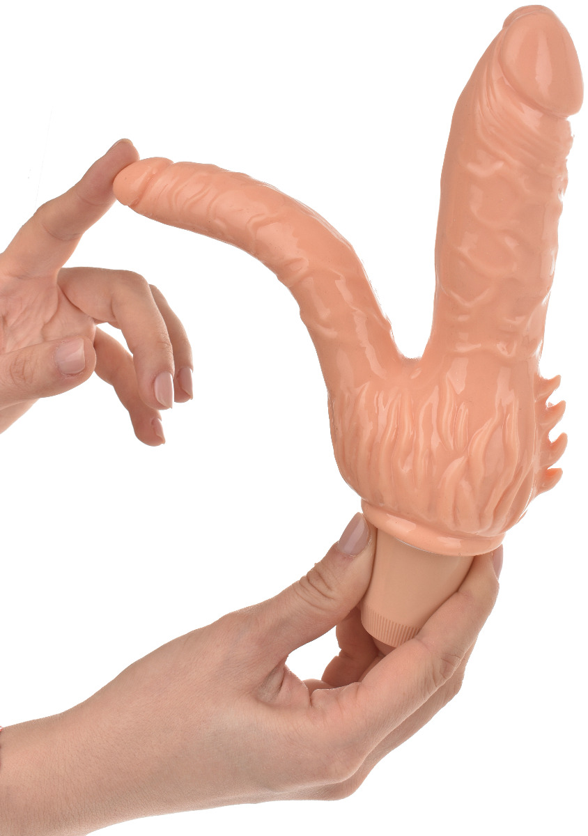 Vibrator Dublu Caitlin Multispeed Guilty Toys, #1, Erotic24.ro