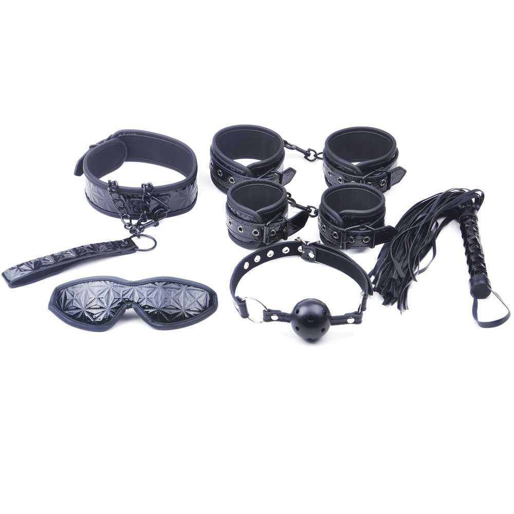 Set Bondage Kit 6 Piese Negru Guilty Toys, #2, Erotic24.ro