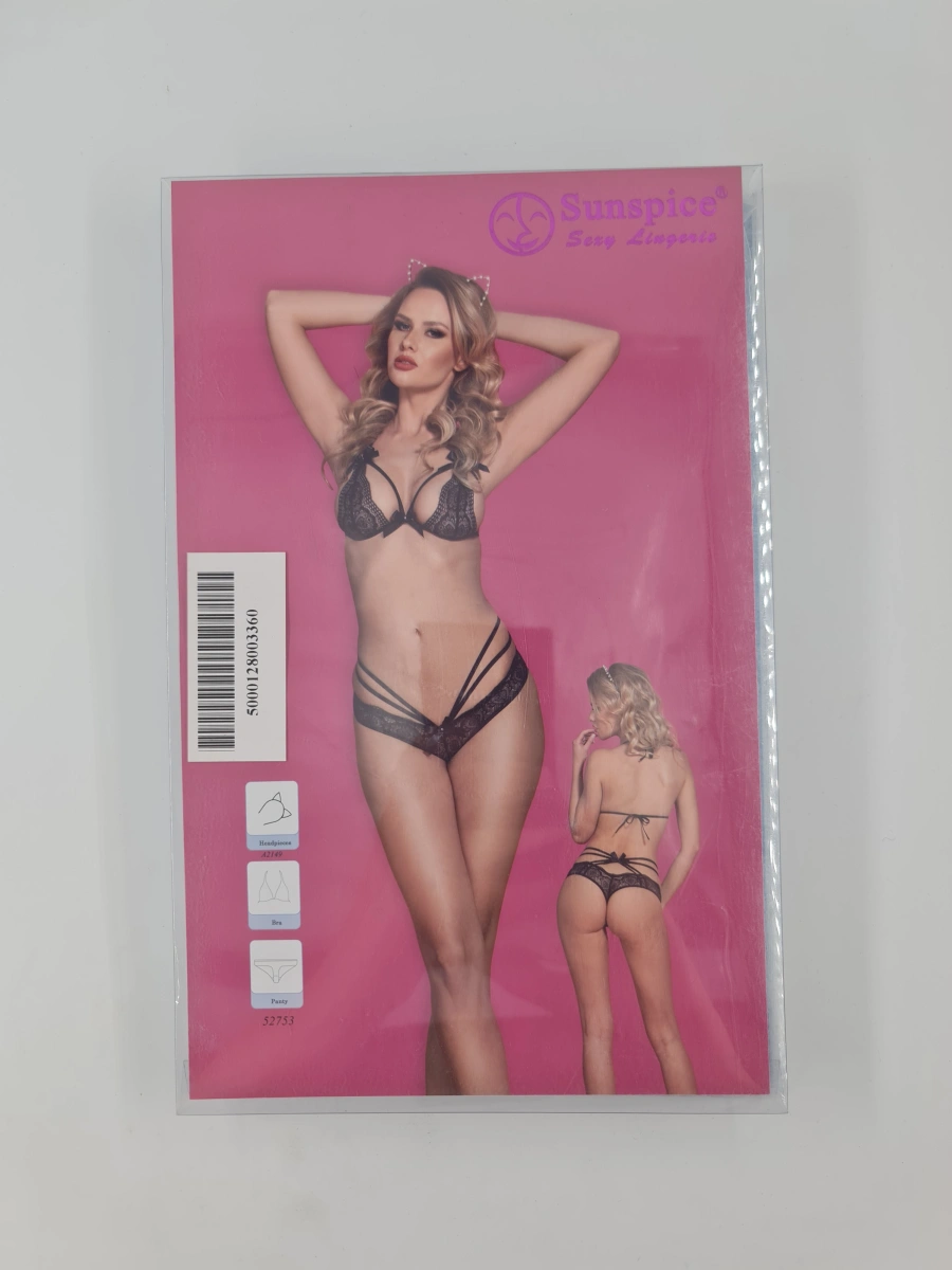 Costumatie sexy dantela neagra S/M, #3, Erotic24.ro