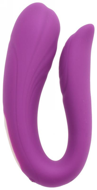 Vibrator Cuplu Beauty, 9 Moduri Vibratii, Remote Control, Silicon, USB, Mov, Guilty Toys, #1, Erotic24.ro