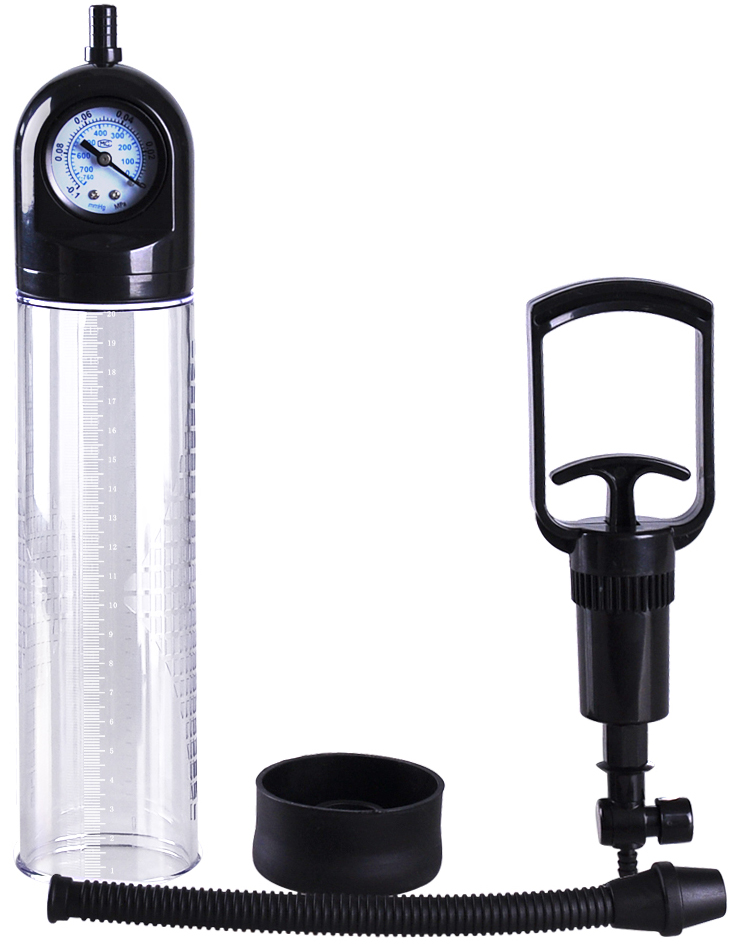 Pompa Pentru Marirea Penisului cu Manometru Maximum Power Plus Negru, #5, Erotic24.ro