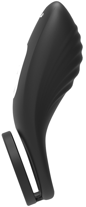 Inel Dublu pentru Penis 9 Moduri Vibratii Silicon USB Negru Passion Labs, Nr. 3, Erotic24.ro