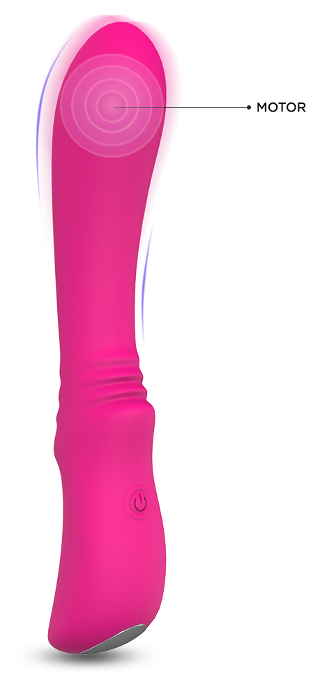 Vibrator Clasic Lust, 9 Moduri Vibratii, Silicon, USB, 18.2 cm, Roz, Mokko Toys, #8, Erotic24.ro