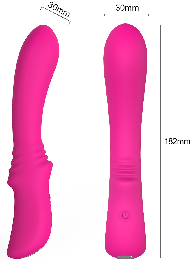 Vibrator Clasic Lust, 9 Moduri Vibratii, Silicon, USB, 18.2 cm, Roz, Mokko Toys, #9, Erotic24.ro
