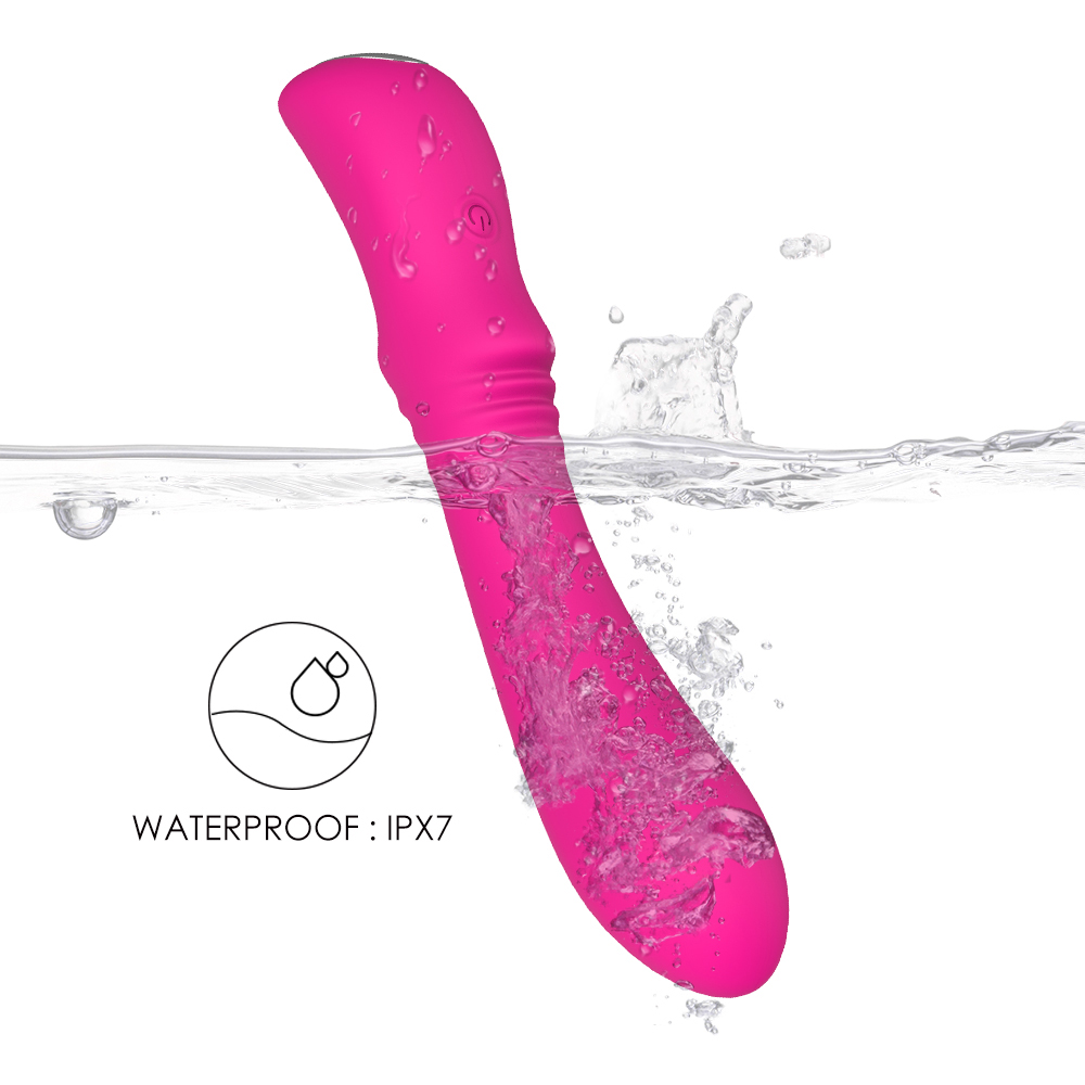Vibrator Clasic Lust, 9 Moduri Vibratii, Silicon, USB, 18.2 cm, Roz, Mokko Toys, #10, Erotic24.ro