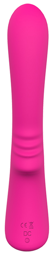 Vibrator Clasic Lust, 9 Moduri Vibratii, Silicon, USB, 18.2 cm, Roz, Mokko Toys, #3, Erotic24.ro