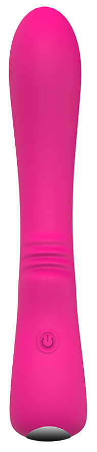 Vibrator Clasic Lust, 9 Moduri Vibratii, Silicon, USB, 18.2 cm, Roz, Mokko Toys, #2, Erotic24.ro