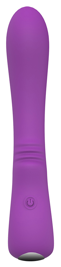 Vibrator Clasic Lust, 9 Moduri Vibratii, Silicon, USB, 18.2 cm, Mov, Mokko Toys, #3, Erotic24.ro
