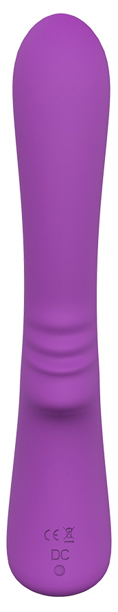 Vibrator Clasic Lust, 9 Moduri Vibratii, Silicon, USB, 18.2 cm, Mov, Mokko Toys, #2, Erotic24.ro