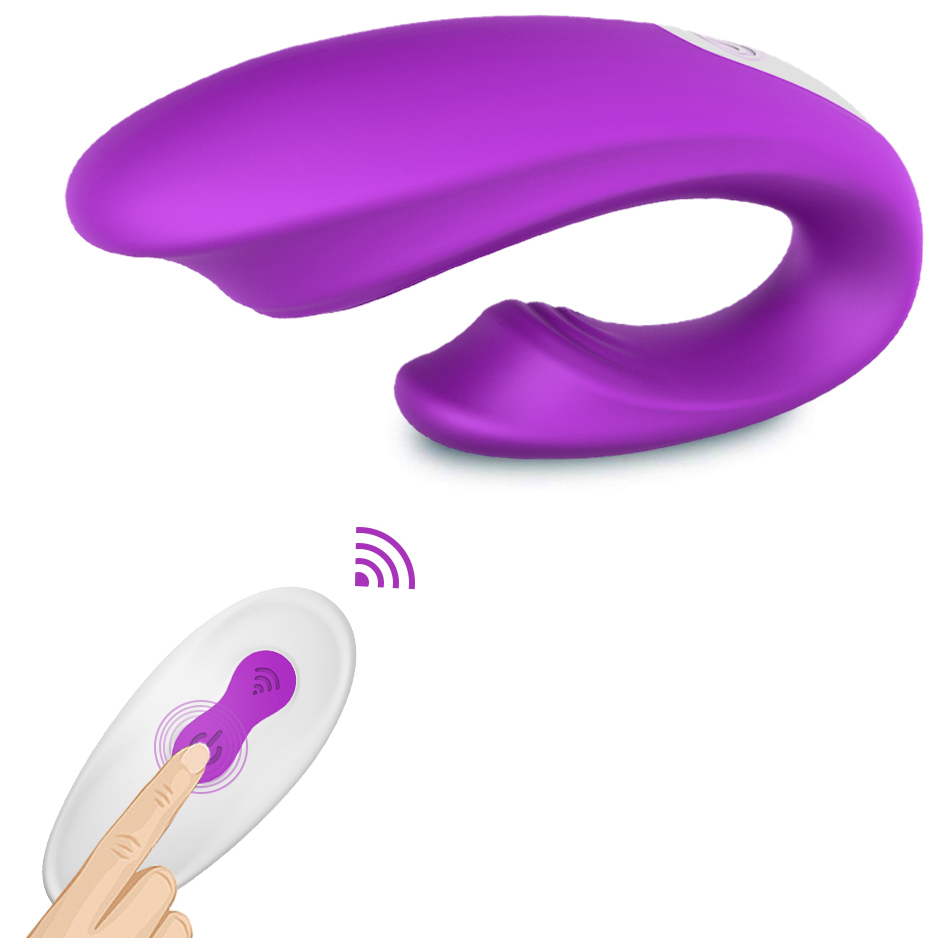 Vibrator Couple's Fun Remote Control Silicon 9 Functii Vibratii USB Mov Mokko Toys, #5, Erotic24.ro