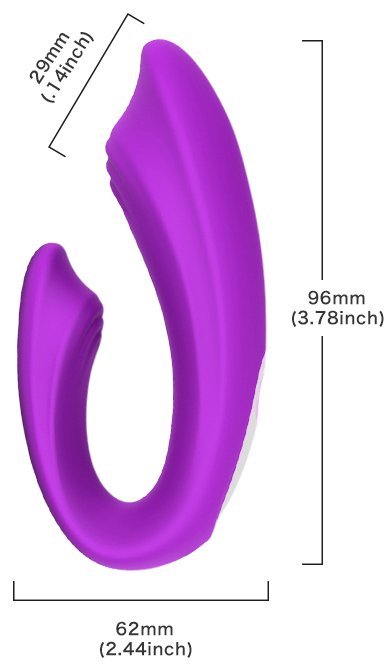 Vibrator Couple's Fun Remote Control Silicon 9 Functii Vibratii USB Mov Mokko Toys, #10, Erotic24.ro