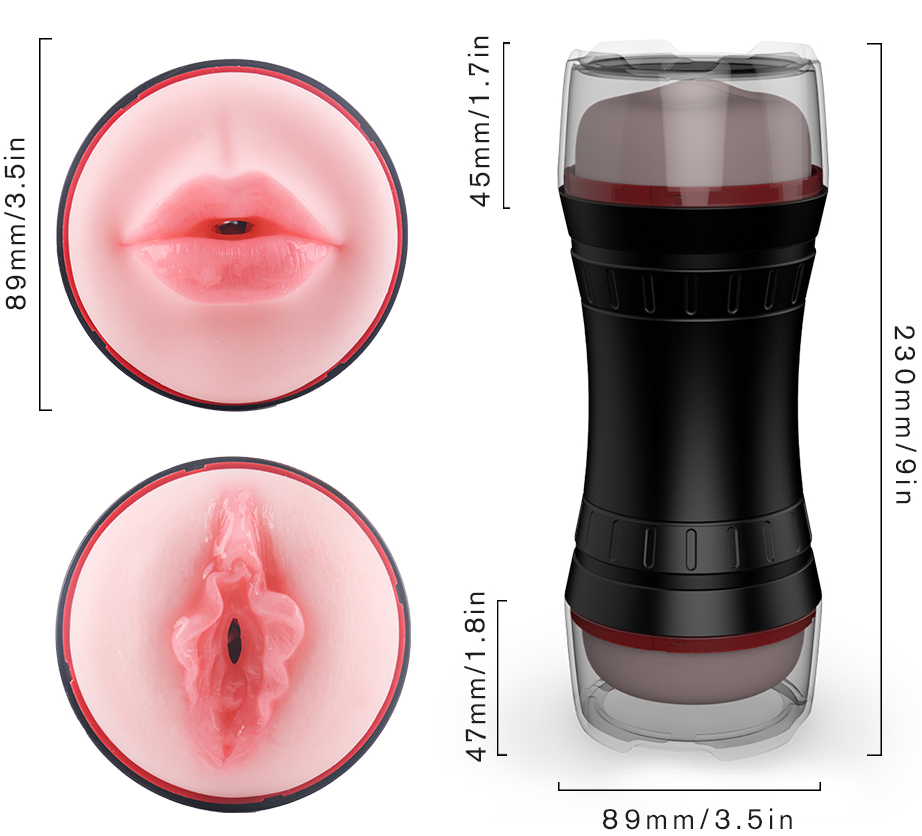 Masturbator Double Pleasure Gura&Vagin Super Realist Mokko Toys, #8, Erotic24.ro