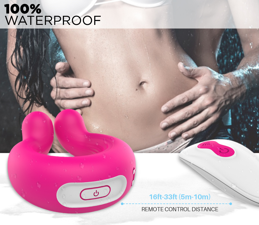 Stimulator Adonis, 9 Moduri Vibratii, Remote Control, Silicon, USB, Roz, Passion Labs, Nr. 4, Erotic24.ro