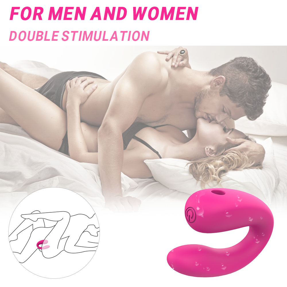 Vibrator Cuplu Otello, Silicon, Roz, 6.8 cm, Passion Labs, #9, Erotic24.ro