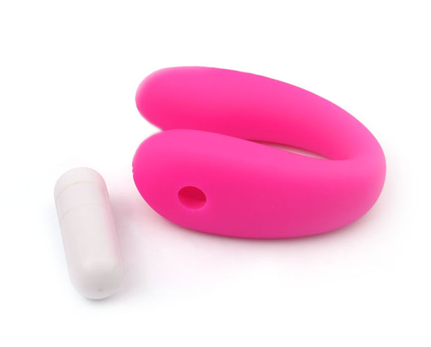 Vibrator Cuplu Otello, Silicon, Roz, 6.8 cm, Passion Labs, #1, Erotic24.ro