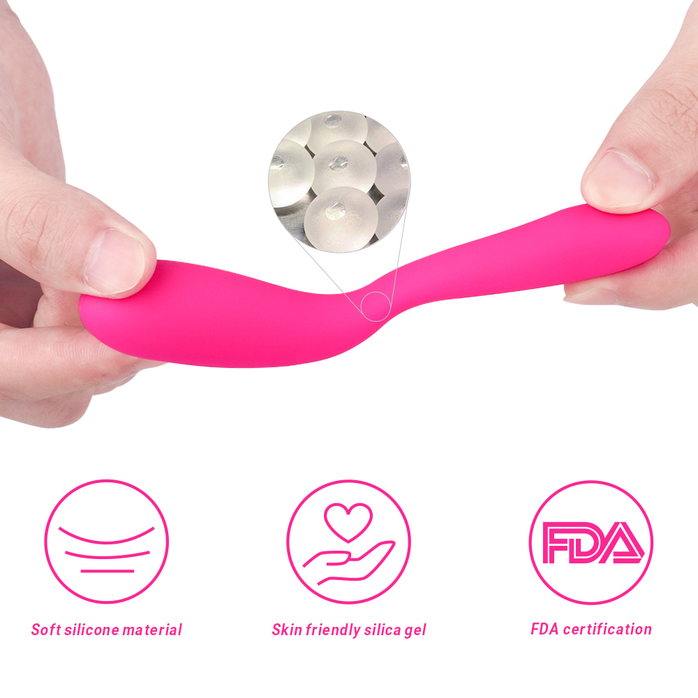 Vibrator Cuplu Otello, Silicon, Roz, 6.8 cm, Passion Labs, #3, Erotic24.ro