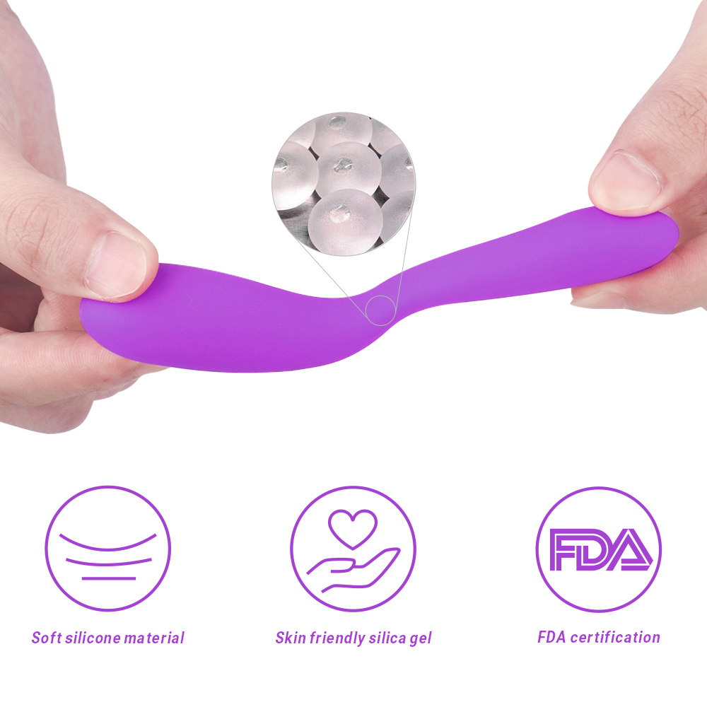 Vibrator Cuplu Otello, Silicon, Mov, 6.8 cm, Passion Labs, Nr. 10, Erotic24.ro