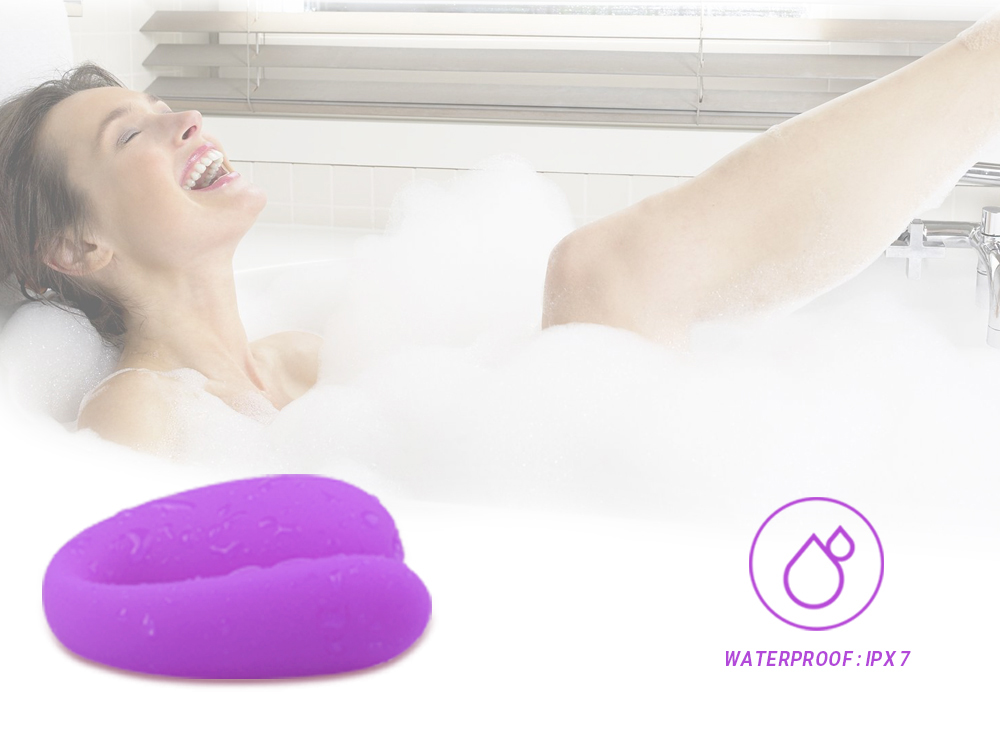 Vibrator Cuplu Otello, Silicon, Mov, 6.8 cm, Passion Labs, Nr. 11, Erotic24.ro