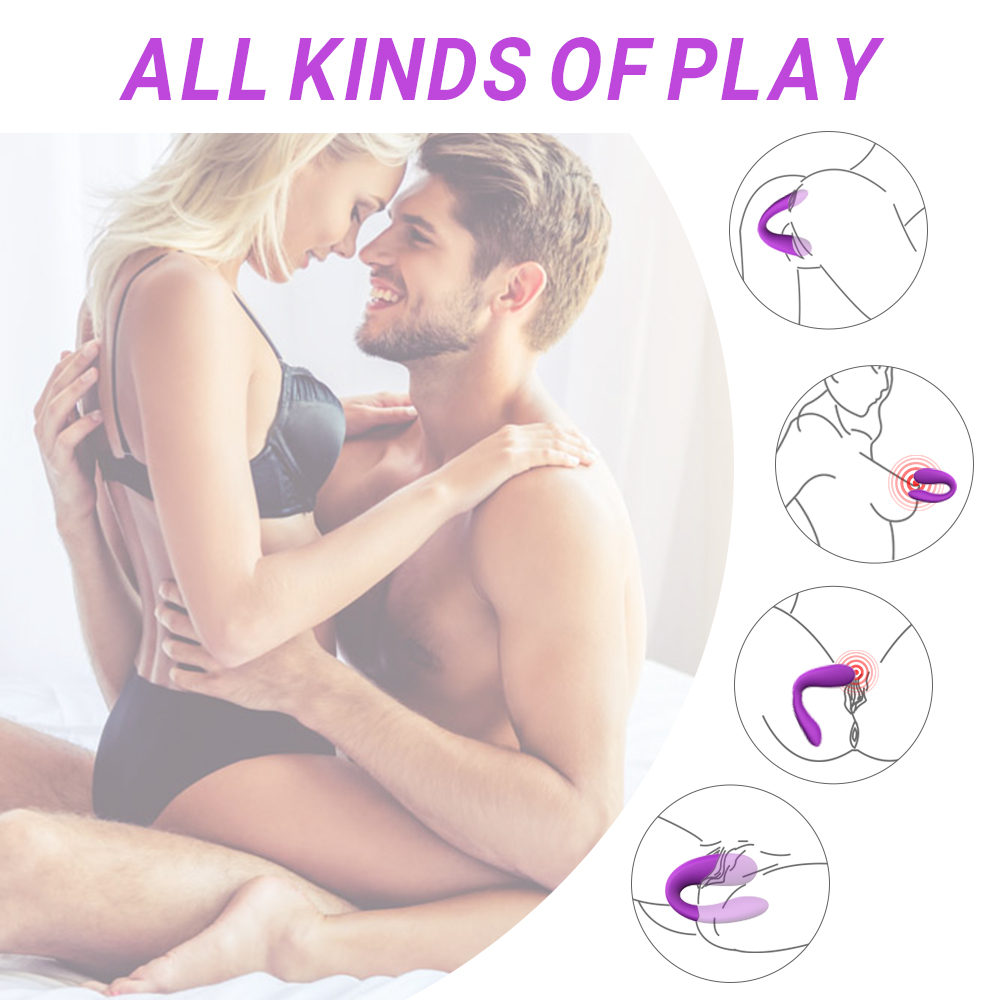 Vibrator Cuplu Otello, Silicon, Mov, 6.8 cm, Passion Labs, Nr. 3, Erotic24.ro