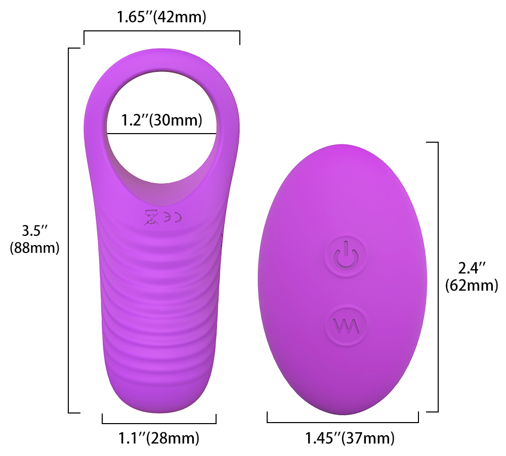 Inel Stimulator Himan Remote Control Silicon USB Mov Passion Labs, #9, Erotic24.ro