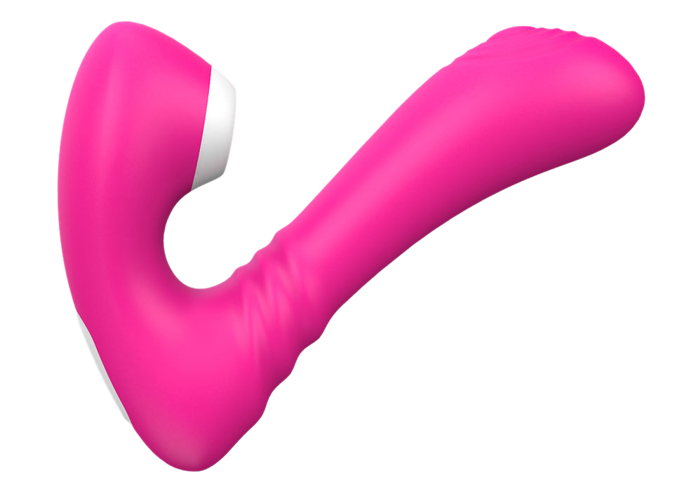 Vibrator Orgasmic Toy Dubla Stimulare Roz Remote Control USB Mokko Toys