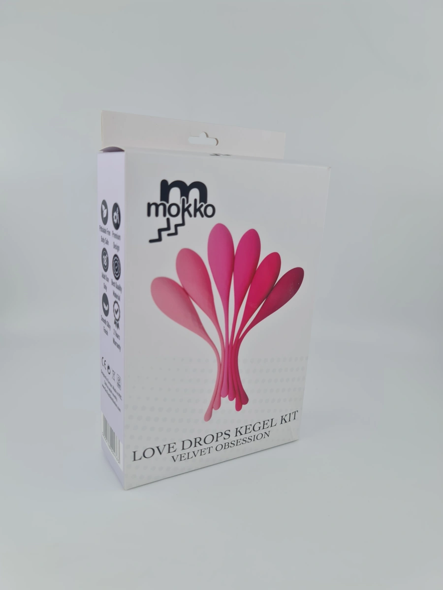 Set 6 Bile Love Drops Kegel Kit, Silicon, Multicolor, Mokko Toys, #8, Erotic24.ro