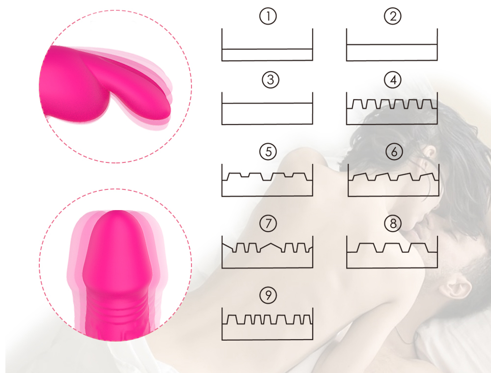 Vibrator Rabbit Radi Flexibil Silicon USB 21.3 cm Roz Guilty Toys, #9, Erotic24.ro